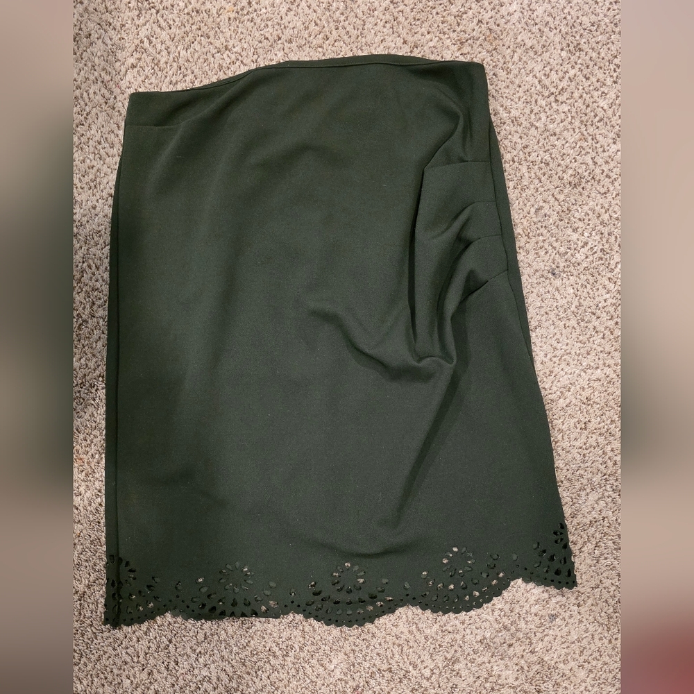 Chic Dark Green Women's Pencil Skirt
